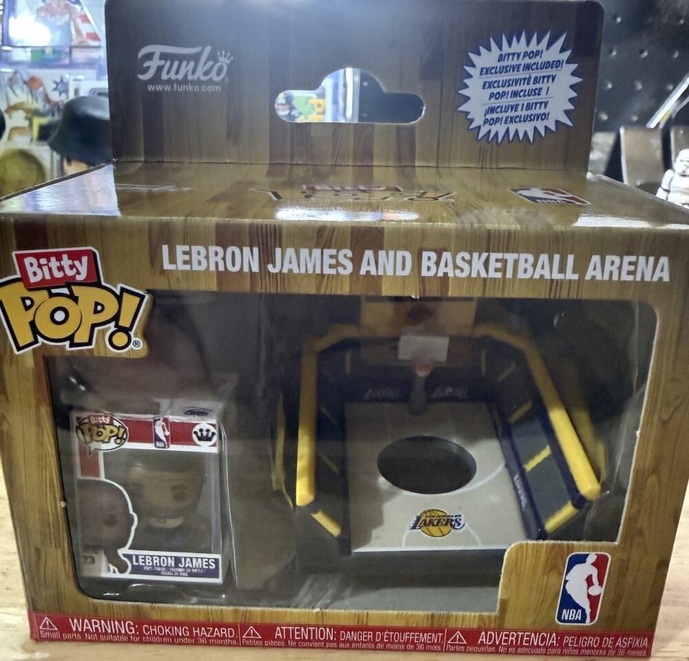 Funko Bitty Pop! NBA LeBron James Basketball Arena Lakers Mini Figure Set New